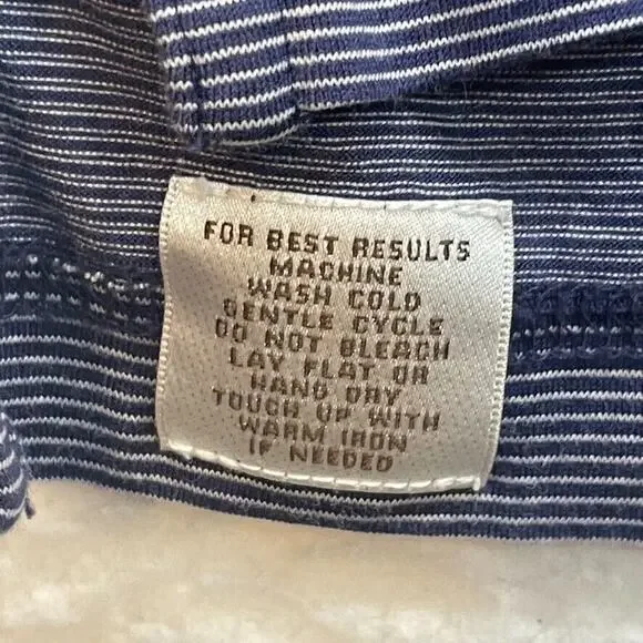 Peter Millar Shirt Mens Extra Large Blue Striped Polo Golf Crown Preppy Casual - Picture 5 of 9